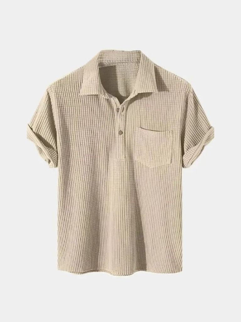 Textured Short Sleeve Shirt - Crown & Cuff