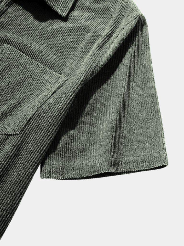 Textured Short Sleeve Shirt - Crown & Cuff