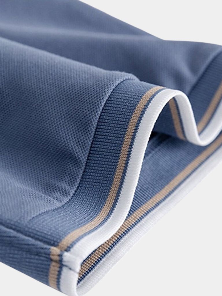 Timeless Black V-Neck Polo - Crown & Cuff