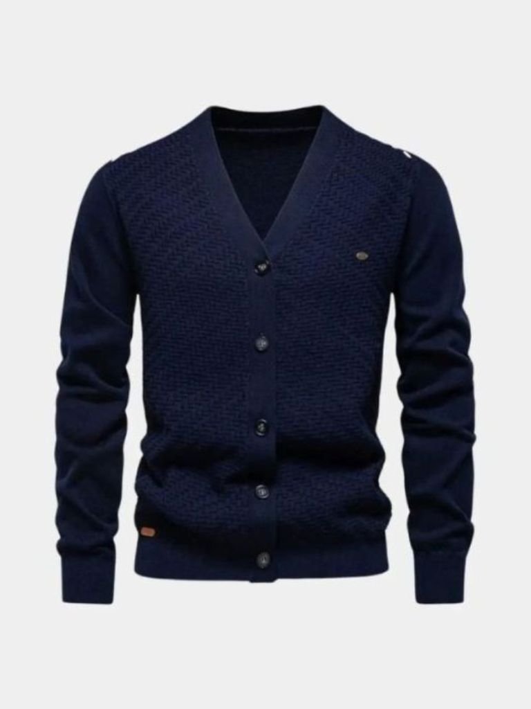 V Neck Knitwear Cardigan - Crown & Cuff
