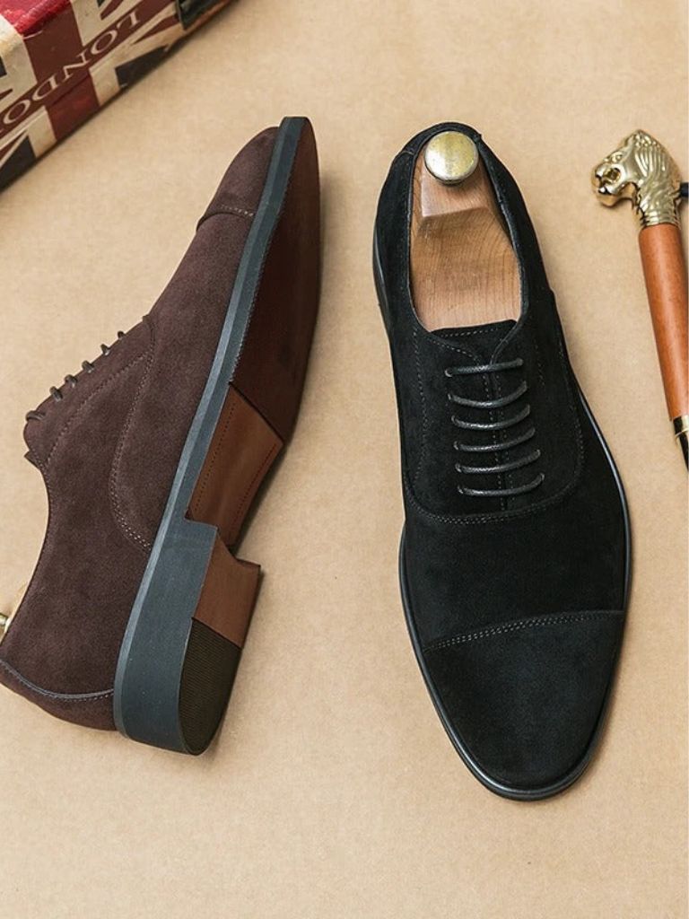 Velvet Monarch Derby Shoes - Crown & Cuff