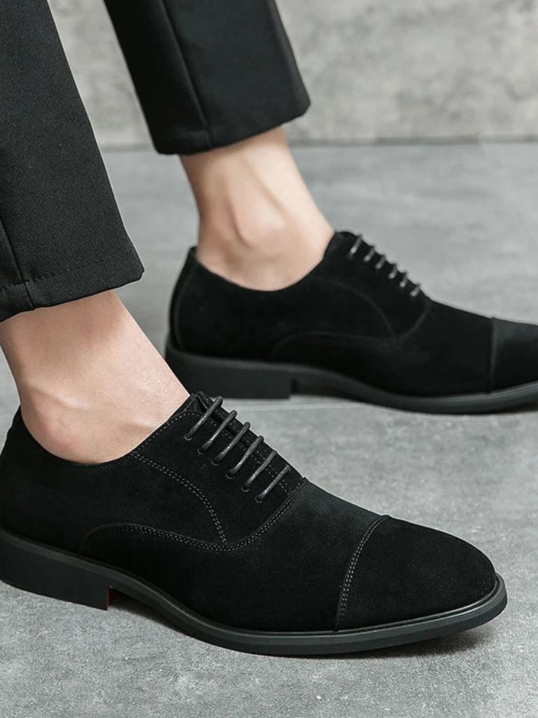 Velvet Monarch Derby Shoes - Crown & Cuff