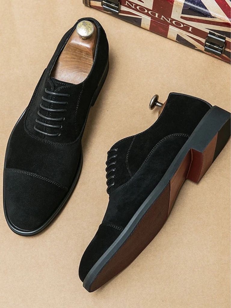 Velvet Monarch Derby Shoes - Crown & Cuff