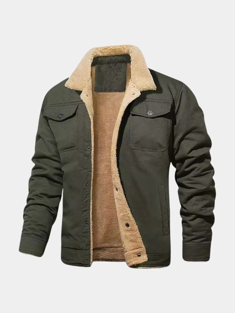 Vintage Fleece Bomber Jacket - Crown & Cuff