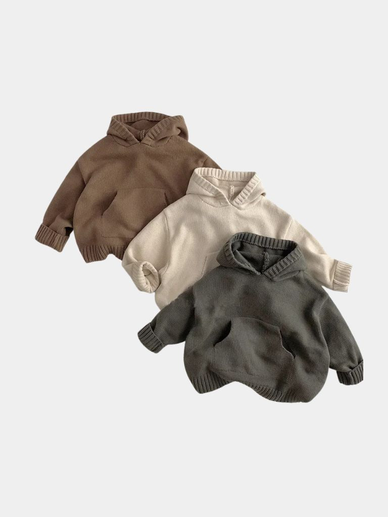 Montclair Kids Heritage Knit Hoodie - Crown & Cuff Kids