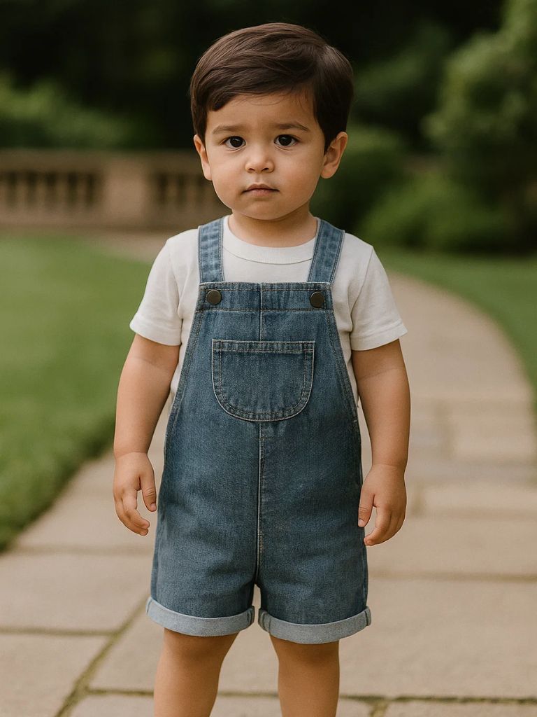 Maison Enfant Classic Denim Overalls - Crown & Cuff Kids