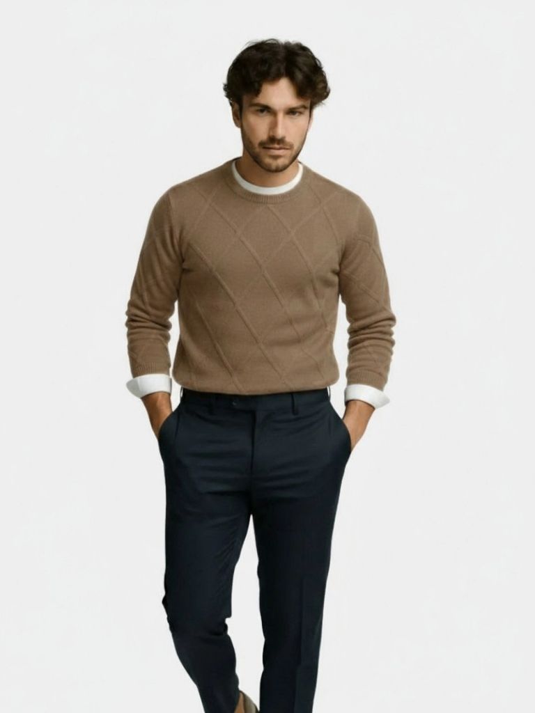 François Blanchet Premium Cashmere Sweater -Crown & Cuff