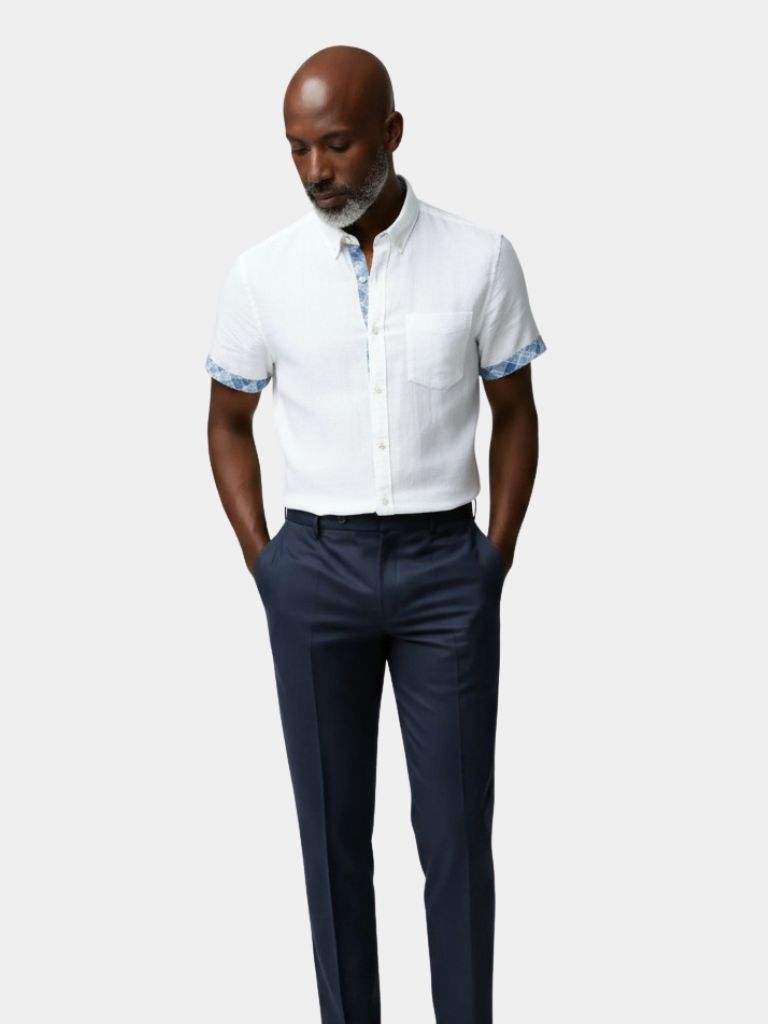 Ocean Detail Casual Shirt - Crown & Cuff