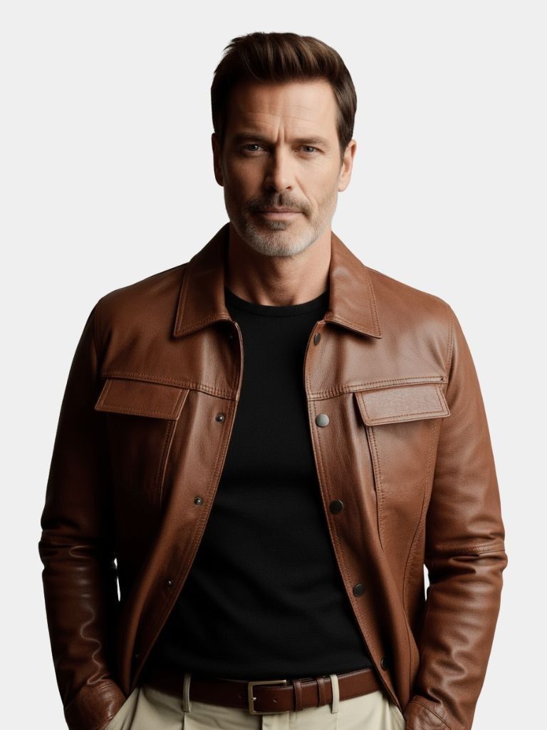 Bronze Rebel Leather Jacket – Crown & Cuff