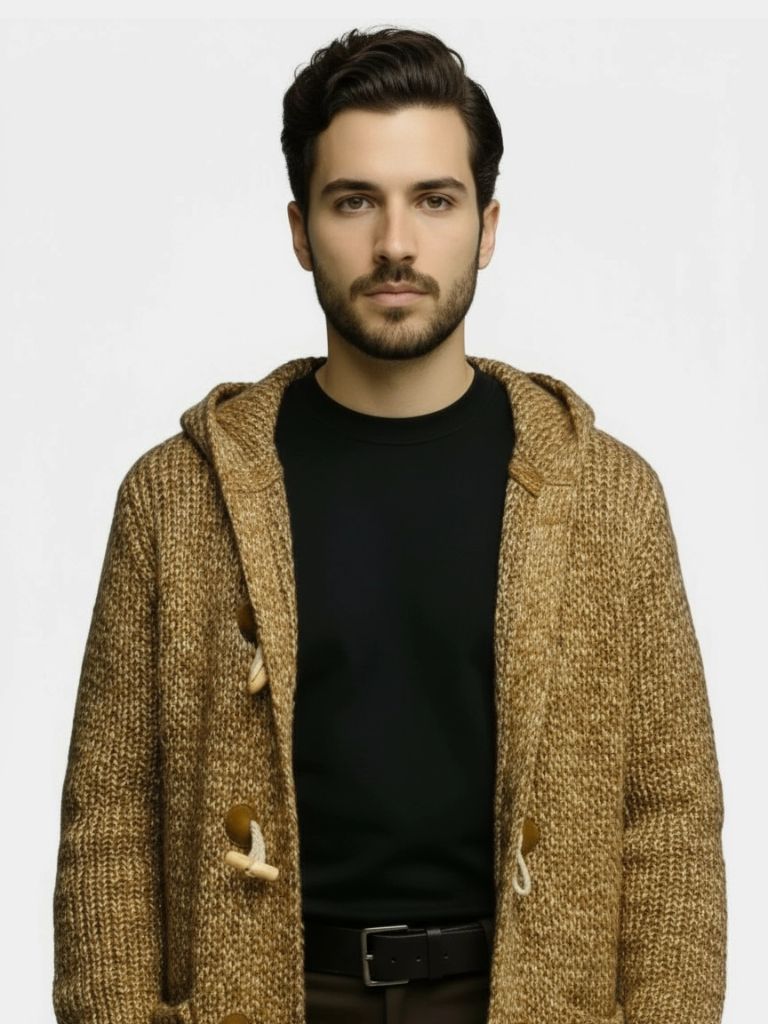 Himalaya Knit Hooded Jacket - Crown & Cuff
