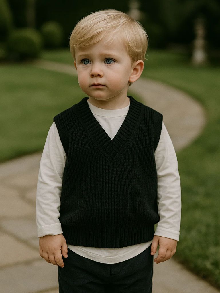 Aristo Court Kids Knit Vest - Crown & Cuff Kids