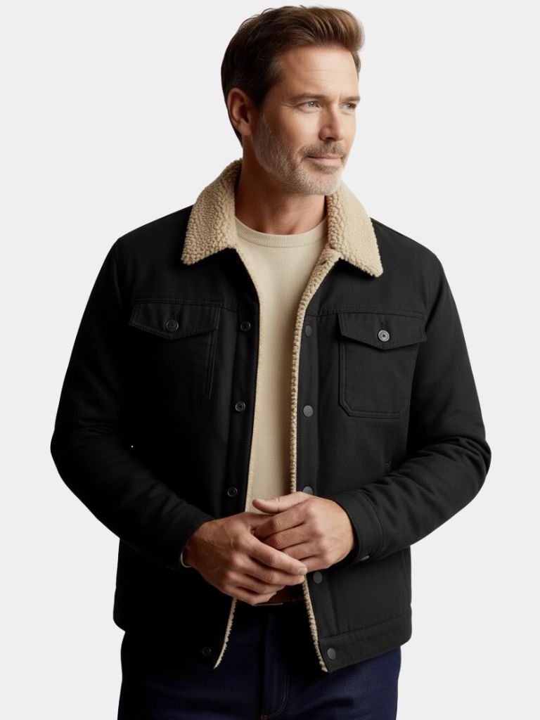 Vintage Fleece Bomber Jacket - Crown & Cuff