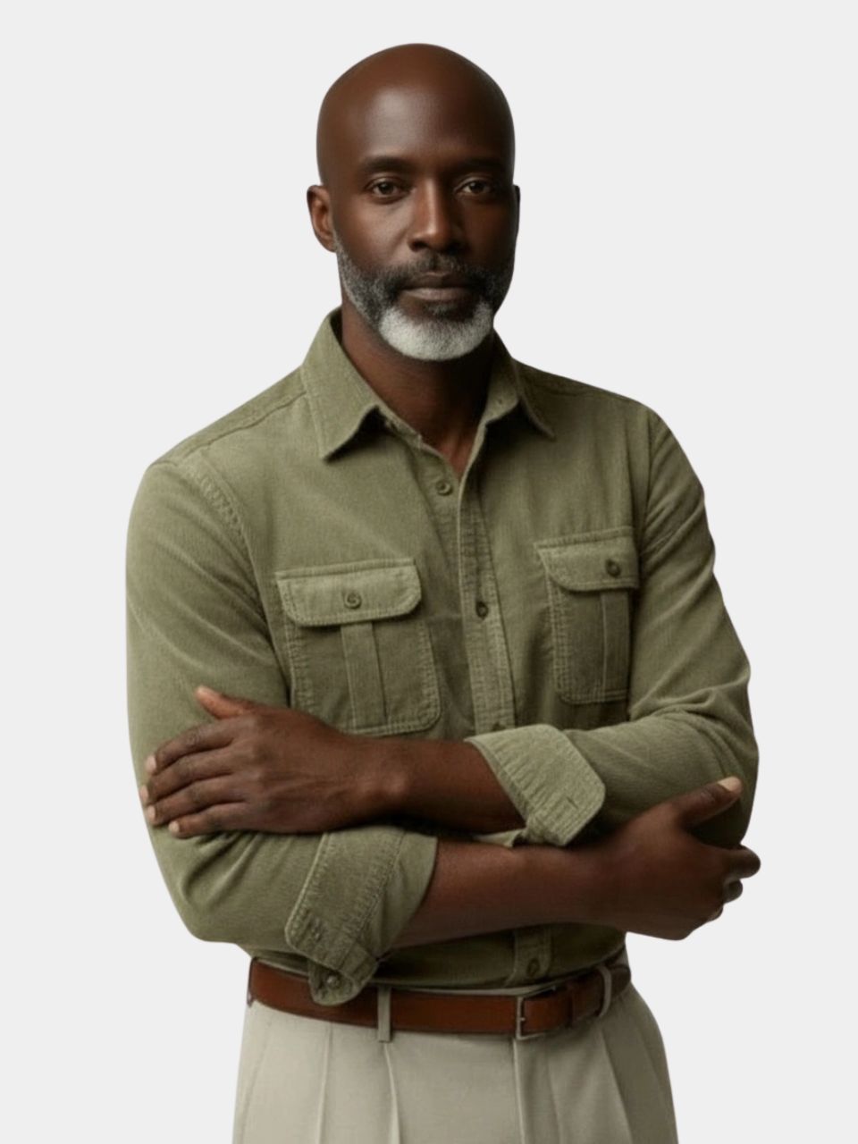 Casual Business Corduroy Shirt - Crown & Cuff