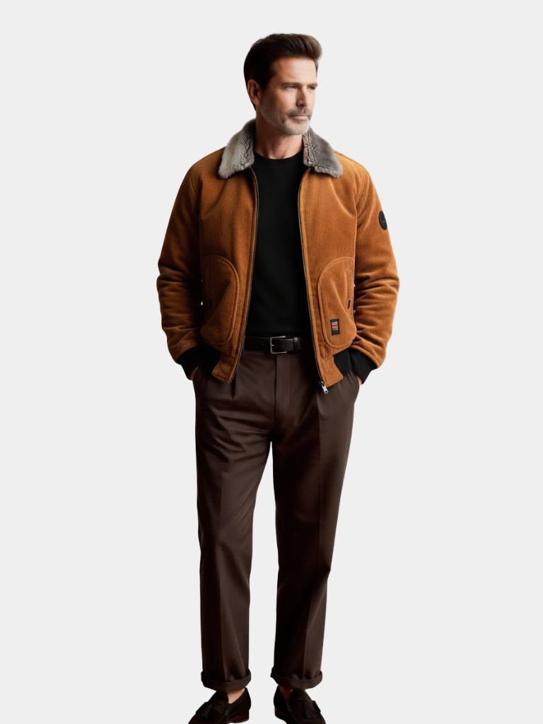 Thermal Windbreaker Corduroy Jacket - Crown & Cuff