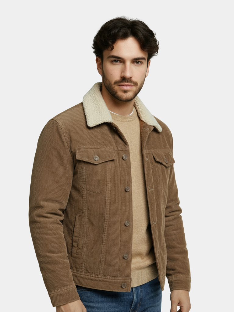 Minimalist Vintage Corduroy Jacket - Crown & Cuff