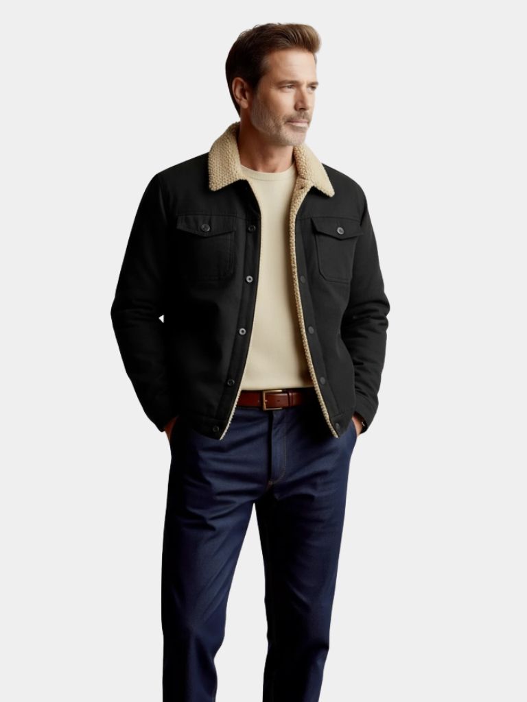 Vintage Fleece Bomber Jacket - Crown & Cuff