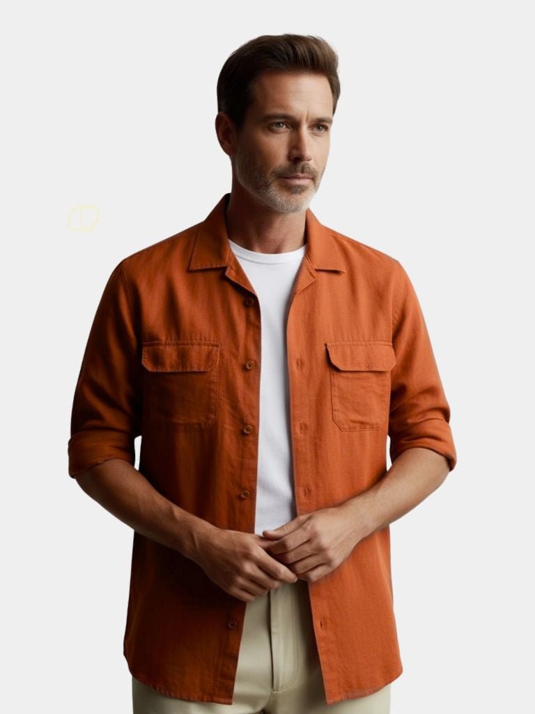 Minimalist Long Sleeve Shirt - Crown & Cuff