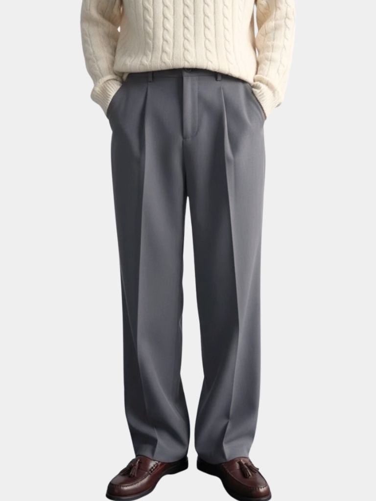 Minimalist Old Money Trousers - Crown & Cuff