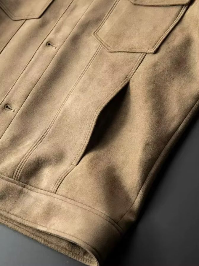 Laurent Leather Aviator Jacket - Crown & Cuff