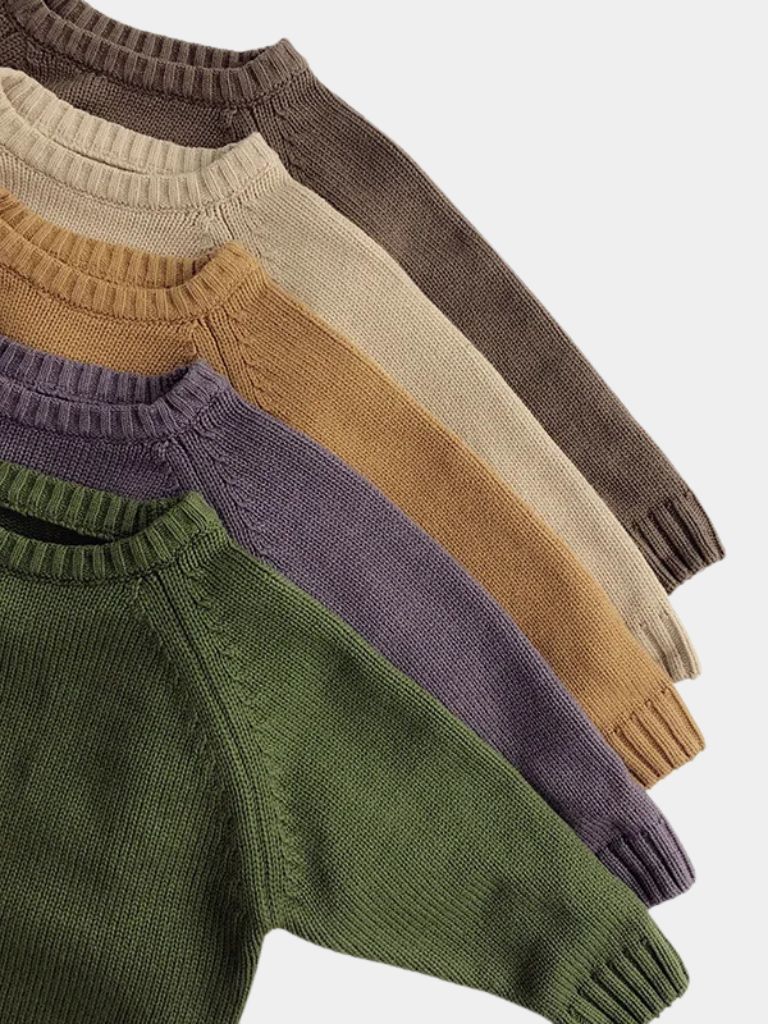 Valmont Toddlers Cotton Sweater - Crown & Cuff Kids