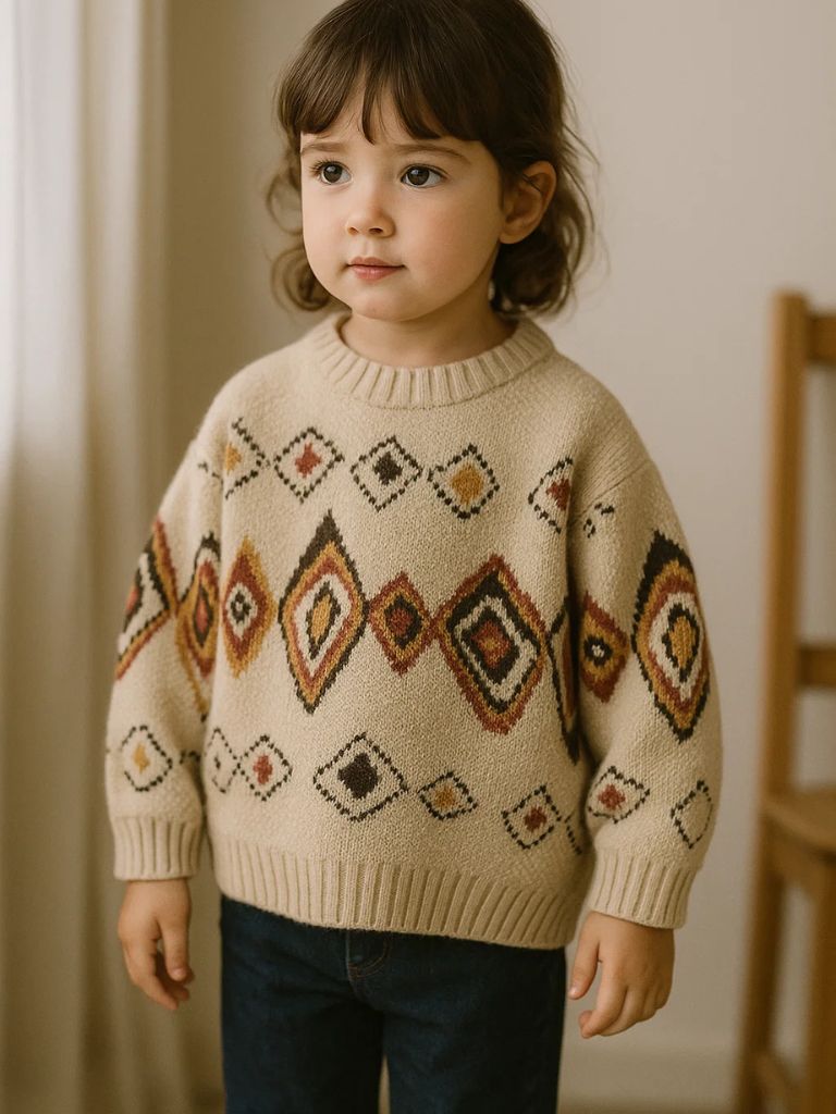 Petit Marquis Retro Knit Sweater - Crown & Cuff Kids
