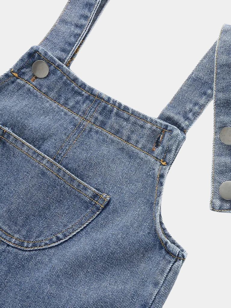 Maison Enfant Classic Denim Overalls - Crown & Cuff Kids
