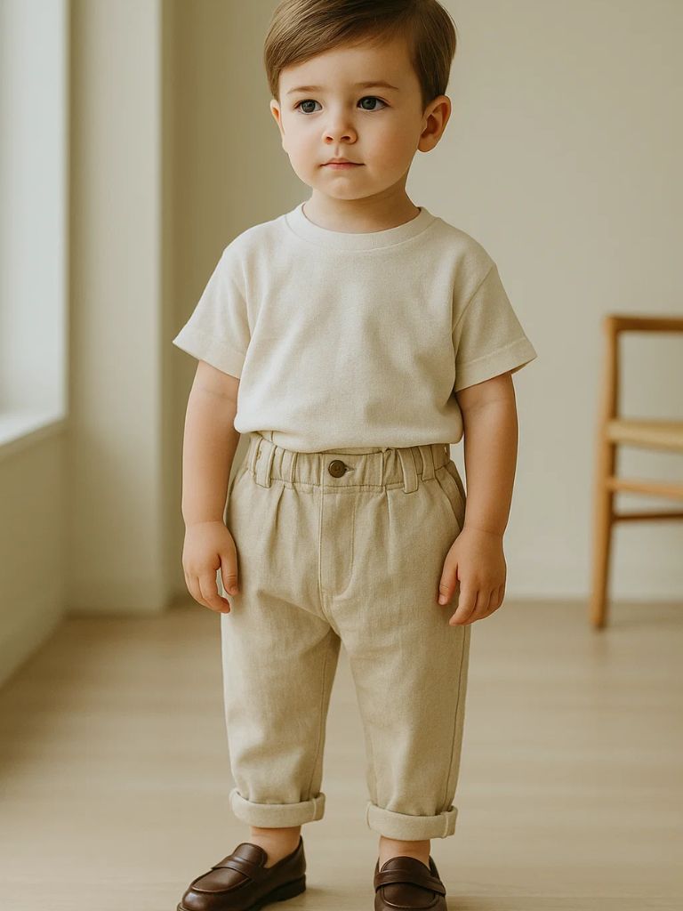Petit Chevalier Straight Trousers - Crown & Cuff Kids