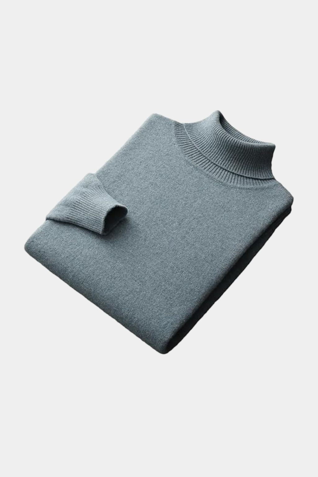 100% Merino Wool Turtleneck Sweater - Crown & Cuff
