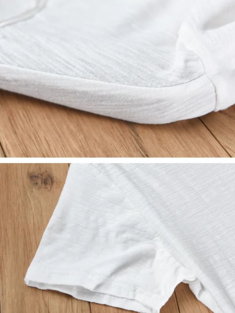 Albo Classic Linen V Neck T-Shirt – Crown & Cuff