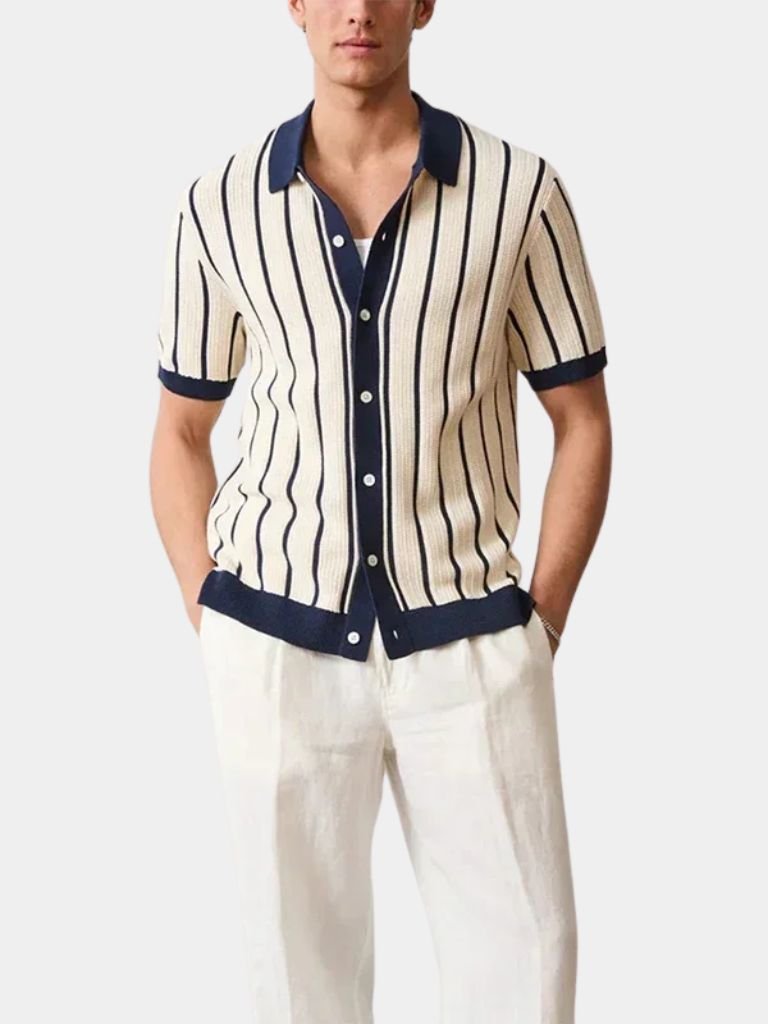 Atlantic Frame Knit Polo – Crown & Cuff