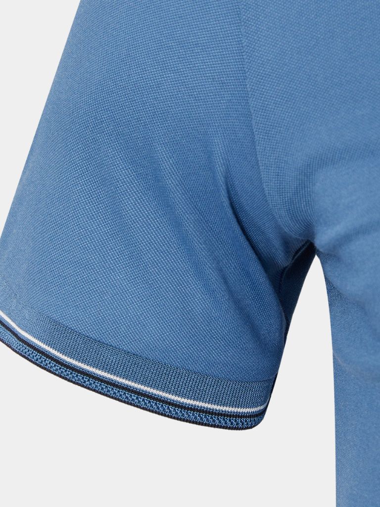 Azure Classic Polo – Crown & Cuff