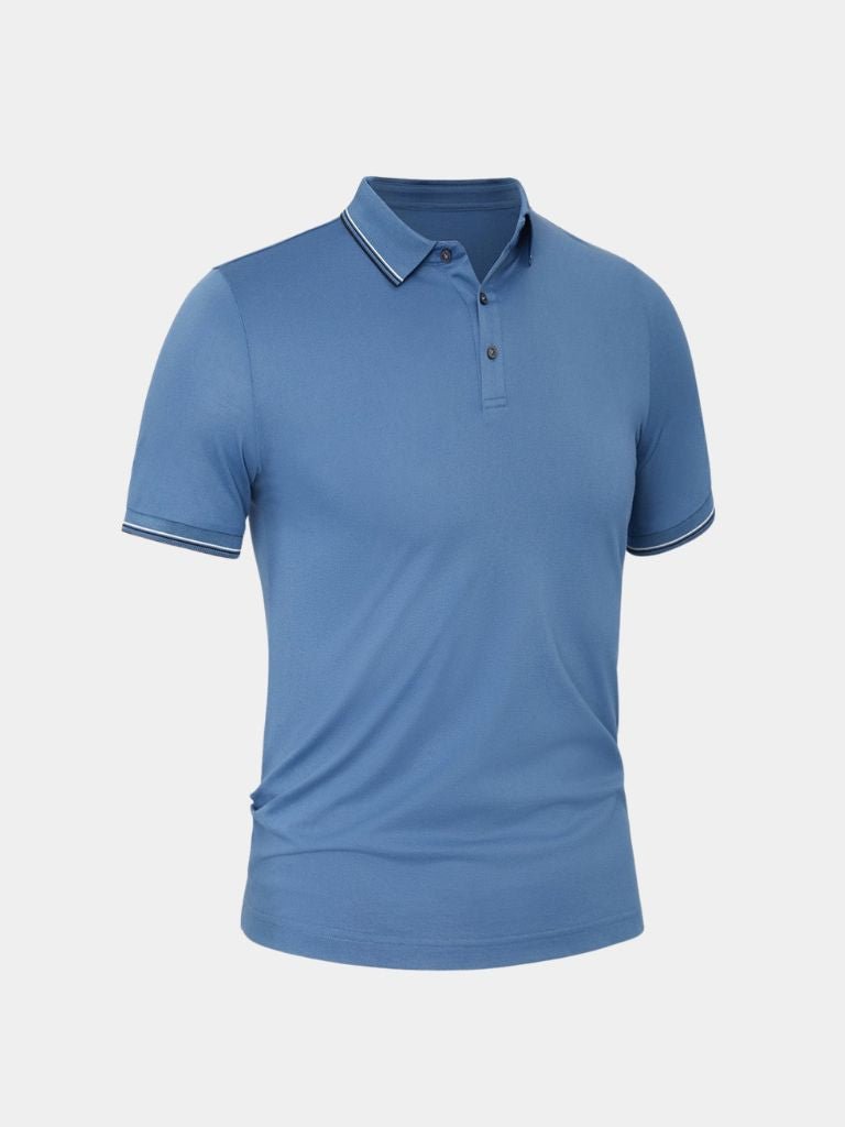 Azure Classic Polo – Crown & Cuff