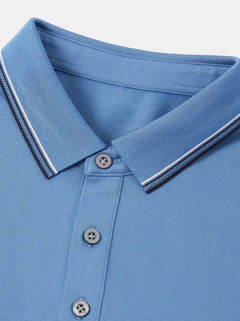 Azure Classic Polo – Crown & Cuff