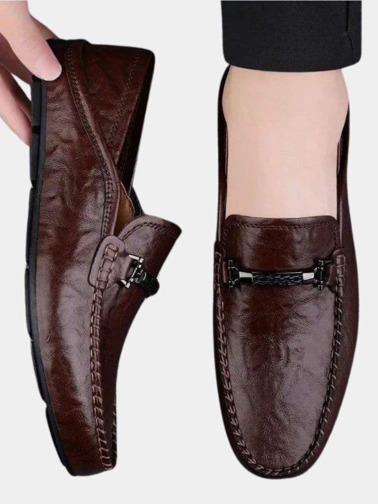 Belgravia Leather Loafers - Crown & Cuff