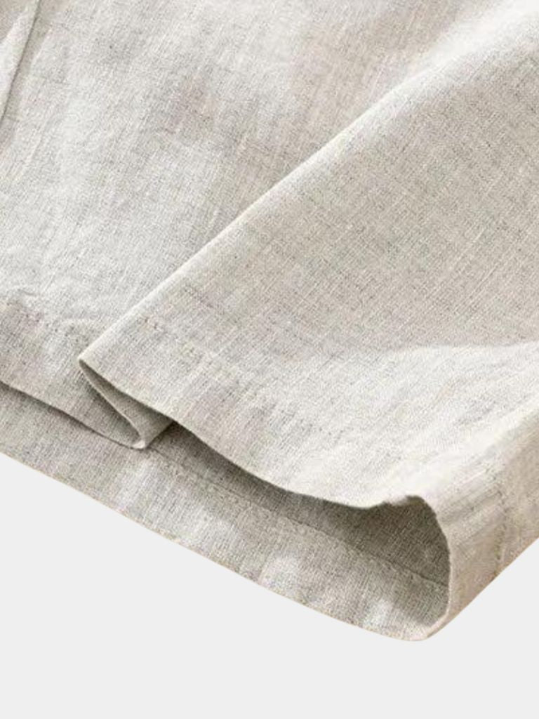 Bleu Horizon Linen Shorts - Crown & Cuff