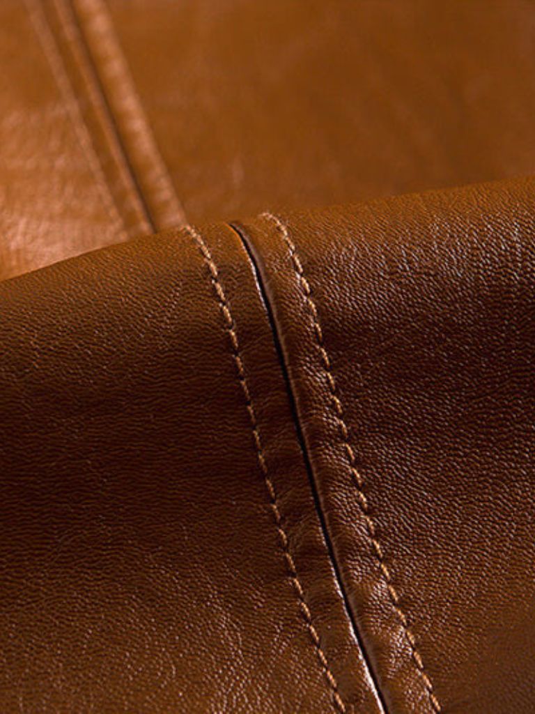 Bold Caramel Leather Jacket - Crown & Cuff