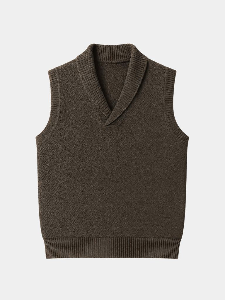 British Knit Vest Waistcoat - Crown & Cuff