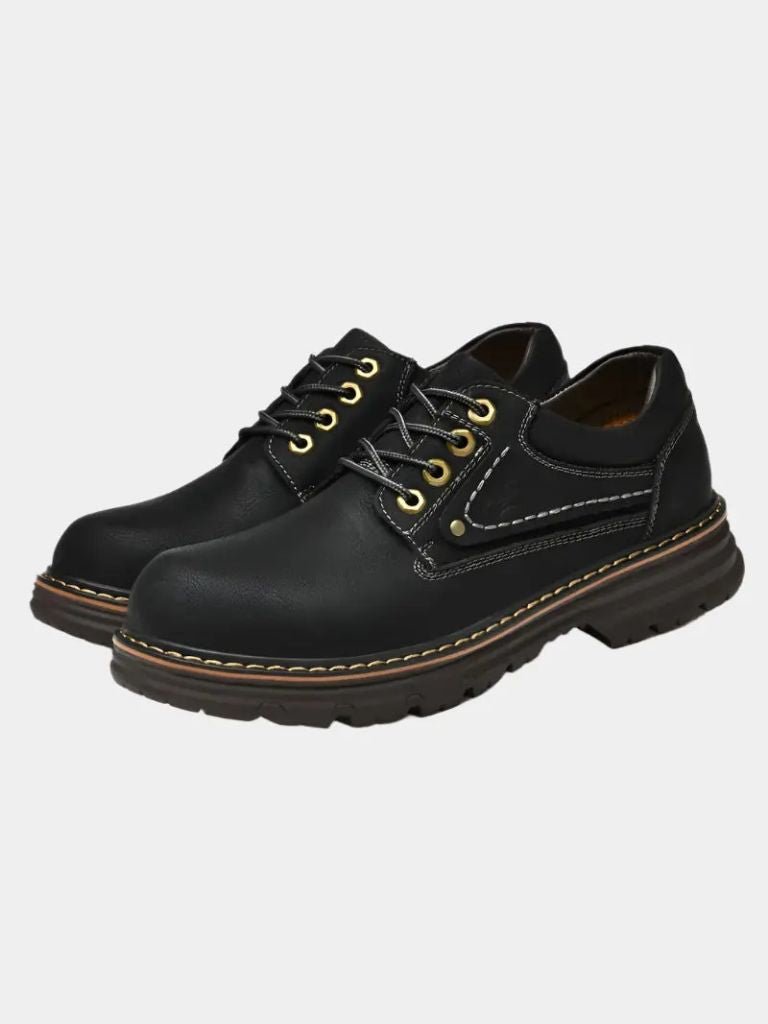 British Leather Elegant Oxford Shoes - Crown & Cuff