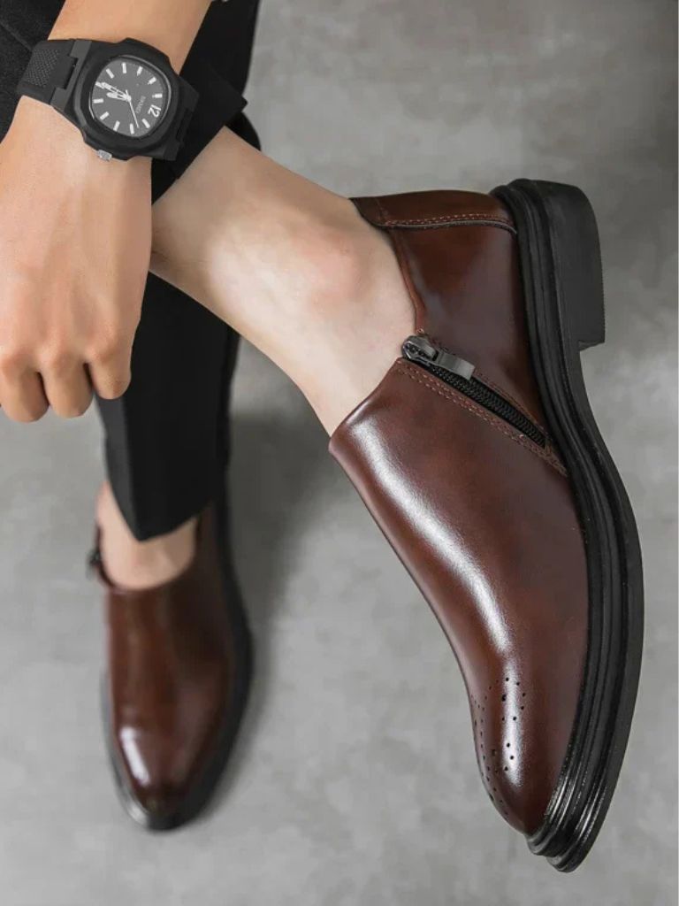 Brun Prestige Leather Loafers - Crown & Cuff