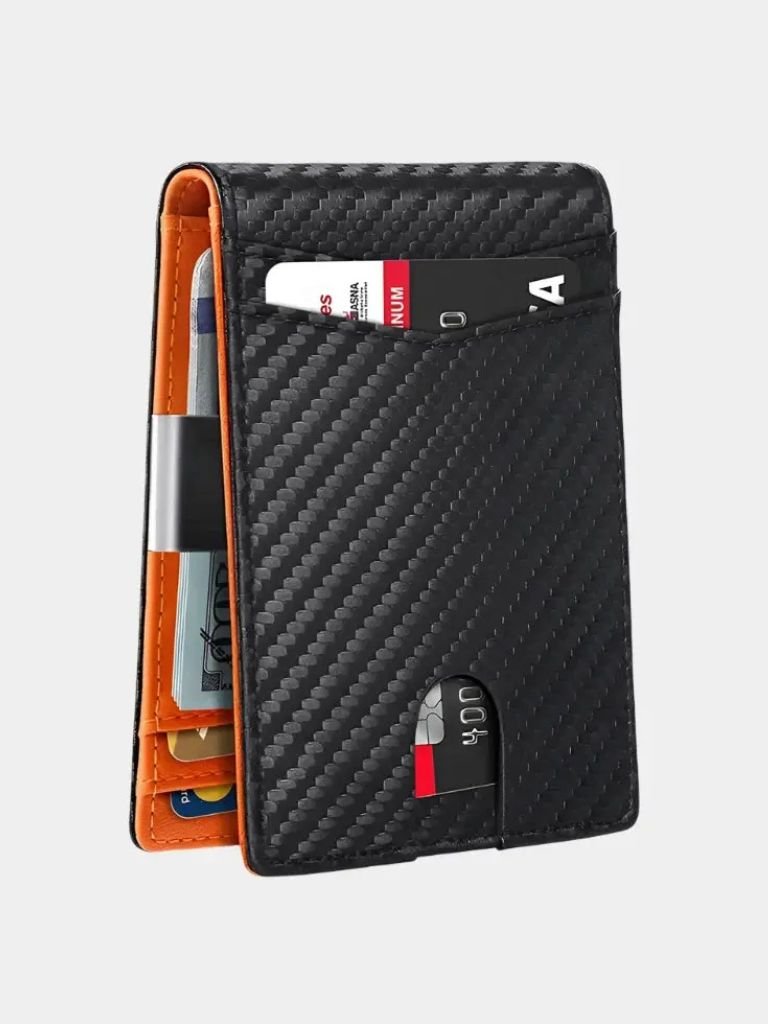 Carbon Fiber Anti RFID Minimalist Wallet - Crown & Cuff