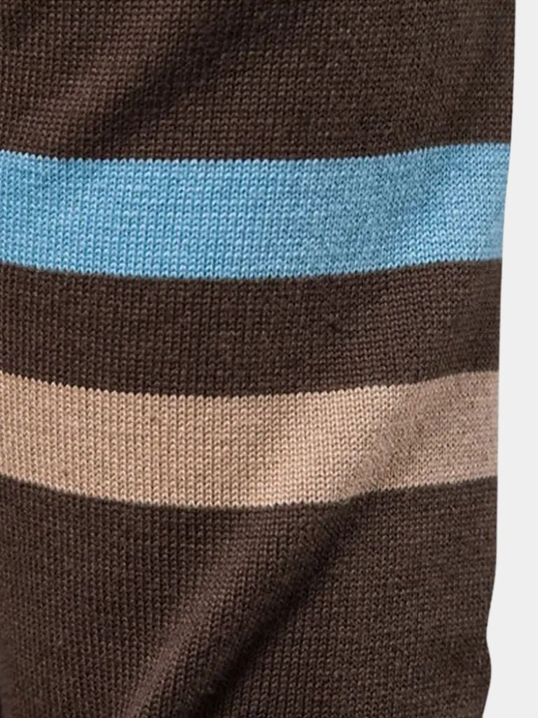 Cardigan Sweater Zipper Standing Collar Knitwear - Crown & Cuff