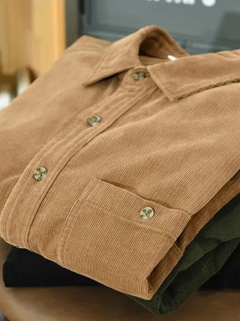 Casual Corduroy Shirt - Crown & Cuff