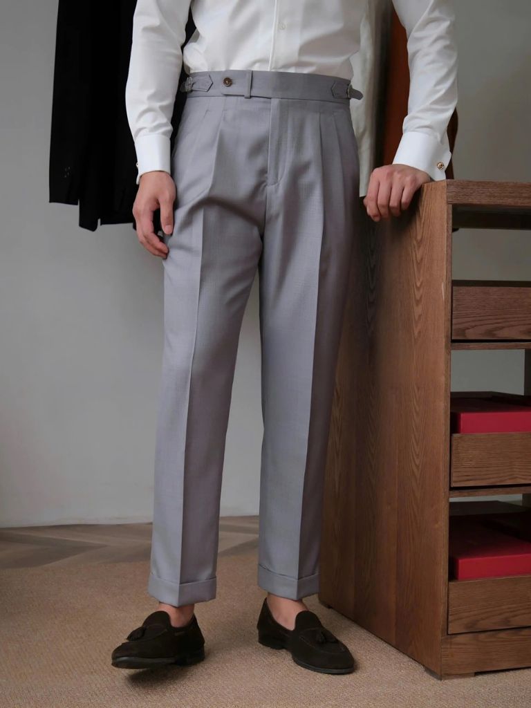 Classic Genova Sidetab Trousers - Crown & Cuff
