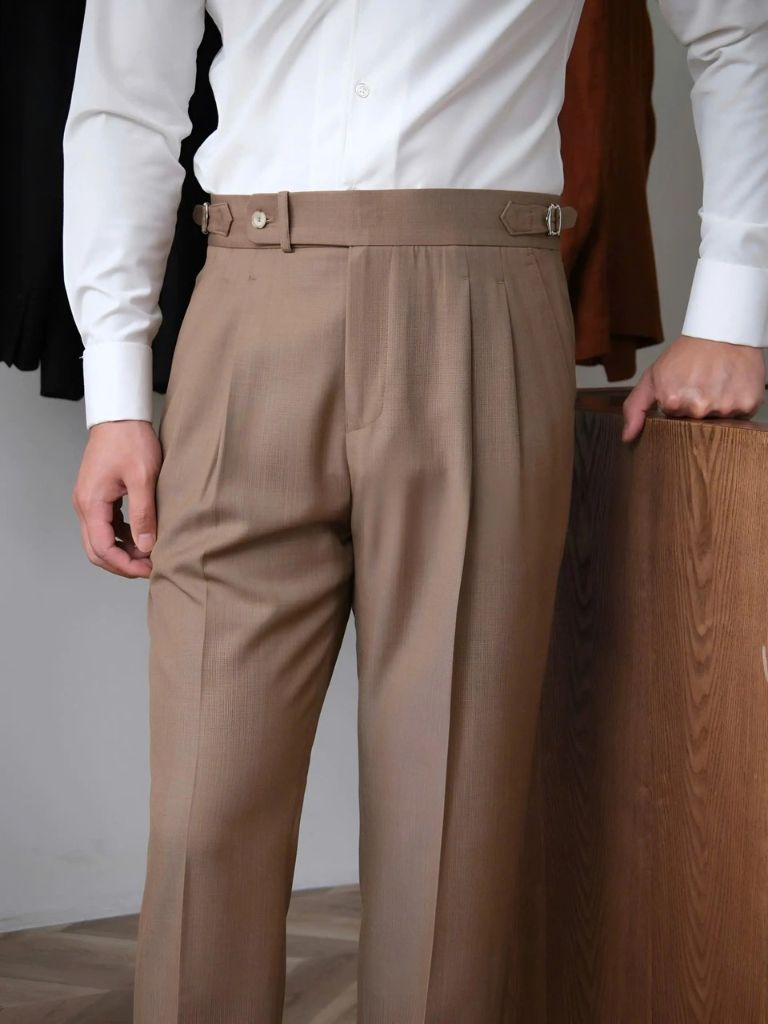 Classic Genova Sidetab Trousers - Crown & Cuff