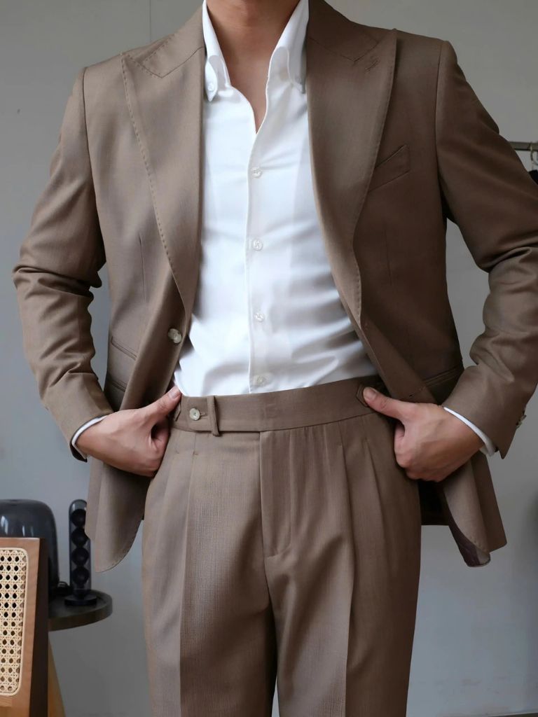 Classic Genova Sidetab Trousers - Crown & Cuff