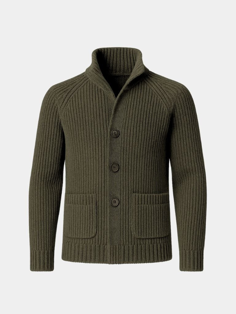 Classic Heritage Botton Knit Jacket - Crown & Cuff