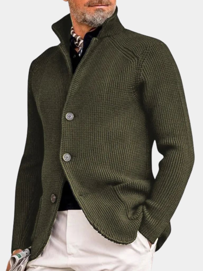Classic Heritage Botton Knit Jacket - Crown & Cuff