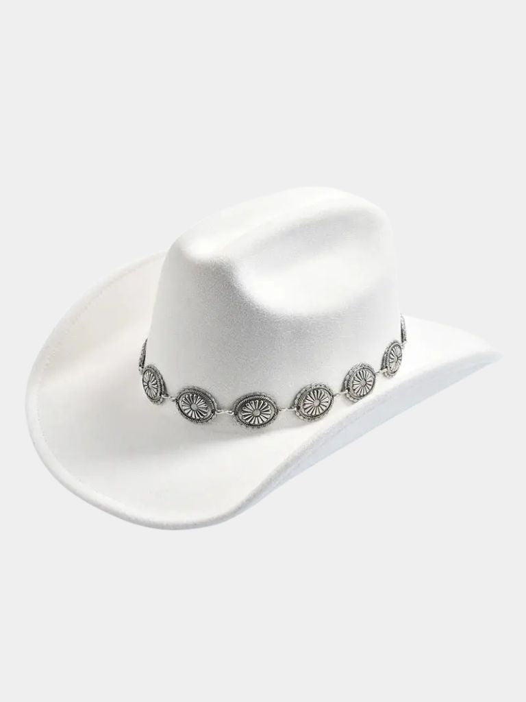 Classic Western Cowboy Hat - Crown & Cuff