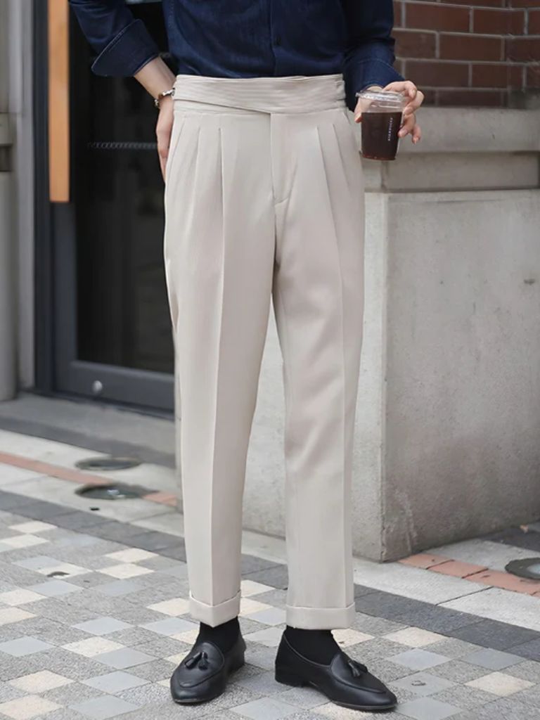 Corduroy Elegant Trousers - Crown & Cuff