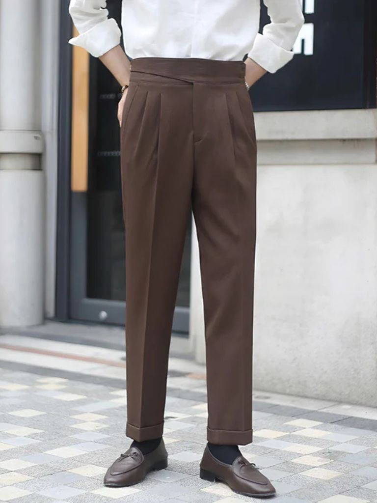 Corduroy Elegant Trousers - Crown & Cuff